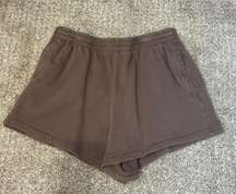 Brown Sweat Shorts