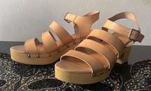 Jcrew heeled sandal clogs 👡