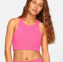 Outdoor Voices TechSweat Crop Top Hot Pink