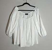 Pomander Place Tuckernuck white poplin blouse