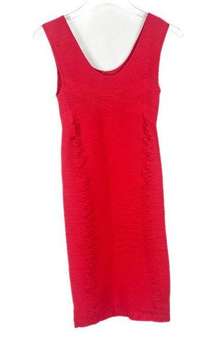 NWOT Aura Sleeveless Shirred Bodycon Mini Dress Red Size Large/XL L/XL NEW