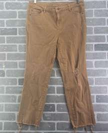 Good Hart High Rise Stovepipe Sandstone Jeans Size 12