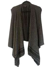 Banana Republic Gray Boho Sleeveless Cardigan Vest Women Sz XS