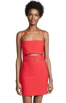 Michelle Mason Cutout Mini Dress Cocktail Party Strappy Bodycon Sheath Size 0