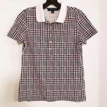 | Plaid Polo Shirt XS