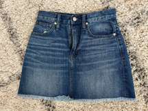 Pieced A Line Denim Skirt