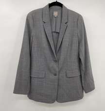 J. Jill Gray Wool Blazer Suit Jacket 2 Button Single Breasted Womens Size 6