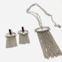 ELLE Collection Sterling silver fringe set, NWOT