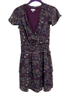 Q and A Los Angeles Purple Floral Mini Dress, New with Tags