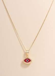 14k real Yellow Gold EYE Evil Eye Charm | Pendant for Good Luck & Protection | Birthday | perfect Gift | Cheshm nazar | bad eye protection |