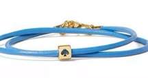 Kate Spade Wrapped Up Leather Wrap Bracelet BLUE