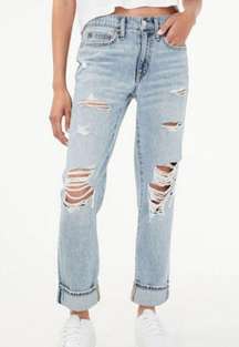 boyfriend distressed jeans women’s Size 4