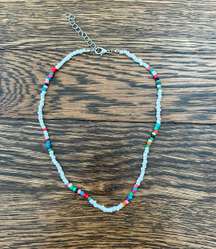 Colorful Beaded Choker Necklace