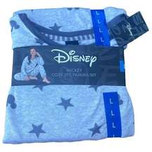 Disney Mickey 2-piece gray pajama set size large NEW