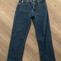 VINTAGE VTG 90s GUESS Jeans Size 27 Straight Dark Wash