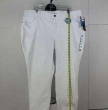 ladies Lee Dungarees white jeans size 22W