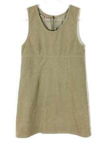 Woolrich | Vintage Khaki Tan Corduroy Sleeveless Jumper Dress