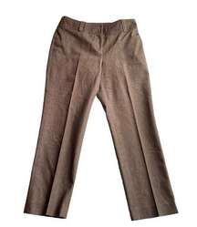 Kasper Sportswear Cropped Denim Jean Trouser Pant Brown Size 6P Petite