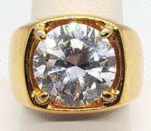 Aurora Jewelry Co 18 Karat GE Cubic Zirconia Ring