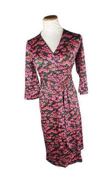 Lesley Evers Wrap Daisy Dress Size Small