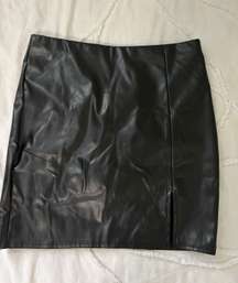 Black Leather Skirt 