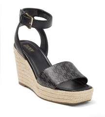 Calima Ankle Strap Espadrille Wedge Sandals NWOB