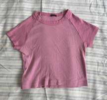 Pink Baby Tee Cropped