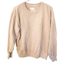 Tkees Size 1 (2-4) Tan Cotton Crewneck Pullover Sweatshirt Minimalist Canada