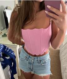 Pink  Corset Top