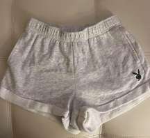 grey  play boy bunny sweat shorts