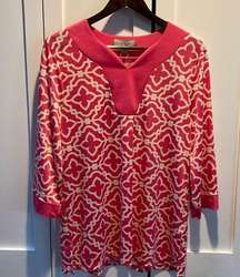 Charlie Paige Pink Print Tunic Top Size M NWT