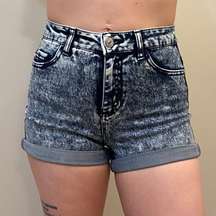 Acid Wash Jean Shorts