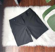 Black Bermuda Shorts Length Waist Slimming