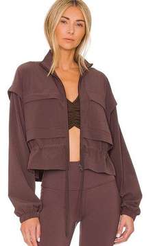 ALO READY SET JACKET IN RAISIN