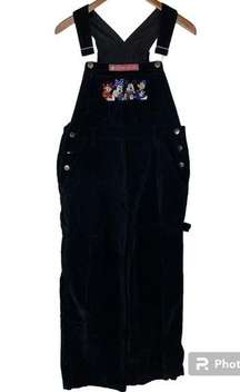 Vintage Jerry Leigh Mickey Unlimited Mickey Mouse Velvet Overalls Size Small