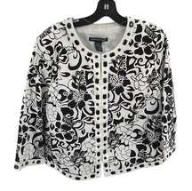 Saint Tropez West jeweled blazer jacket 3/4 sleeves large