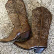 Justin Womens Western Boots Size 6B L4332 Leather