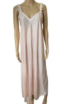 Petra Fashions Vintage 80s Pink Elegant Lingerie Intimates Peignoir Slip Dress