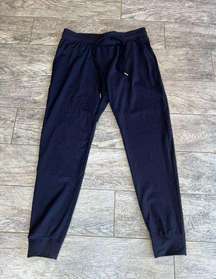 Zyia Active Joggers Medium Track Pants Sweatpants Nylon navy Blue Womens