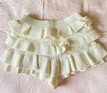 Lindsay Ruffle Knitted Shorts