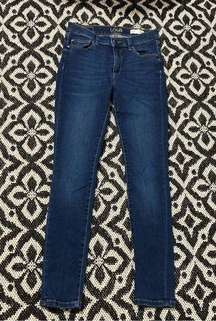 Lole skinny dark wash denim jeggings size 27 EUC