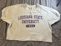 LSU Cropped Sweatshirt