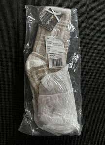 Cuddl Duds Double Layer Lounge Socks Sz 4-10 Marshmallow Plushfill Holiday NEW