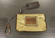 NWT Guess Gold Coin Key Pouch