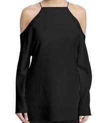 The Row Cold Shoulder Krauss Halter Neck Top Blouse Black Women's Size Small