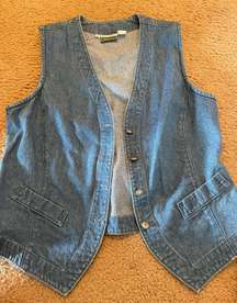 Vintage Cold water Creek Denim Vest