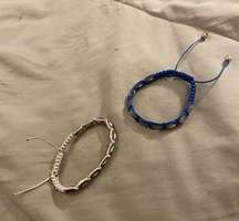 set of two faith and joy bracelets