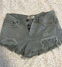 Jean Shorts-green