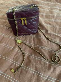 Charles & Keith burgundy purse 