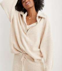 Aerie Cozy Up Oversized Waffle Quarter Zip